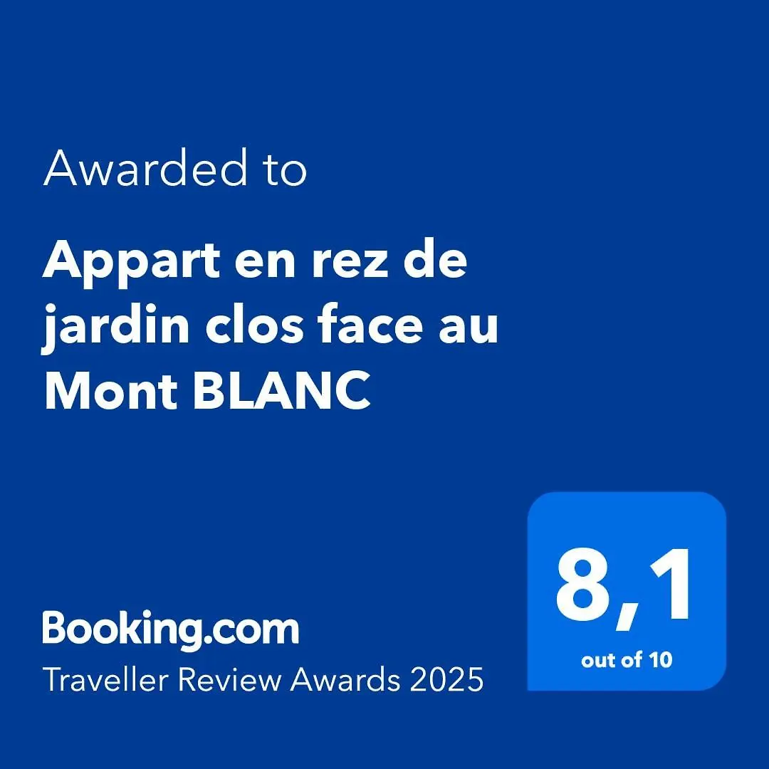 Appart En Rez De Jardin Clos Face Au Mont Blanc Combloux France